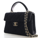 Chanel Tweed CC Top Handle Bag