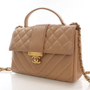 Chanel Calfskin Chevron In ...