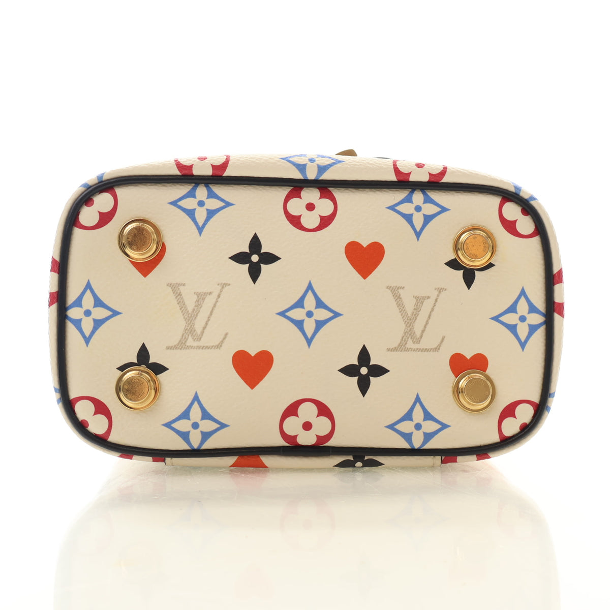 Pre-Owned Louis Vuitton Vanity PM Multicolor Monogram Game On, base and feet view, photo 8 of 13