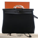Hermes Noir H Toile Herbag ...