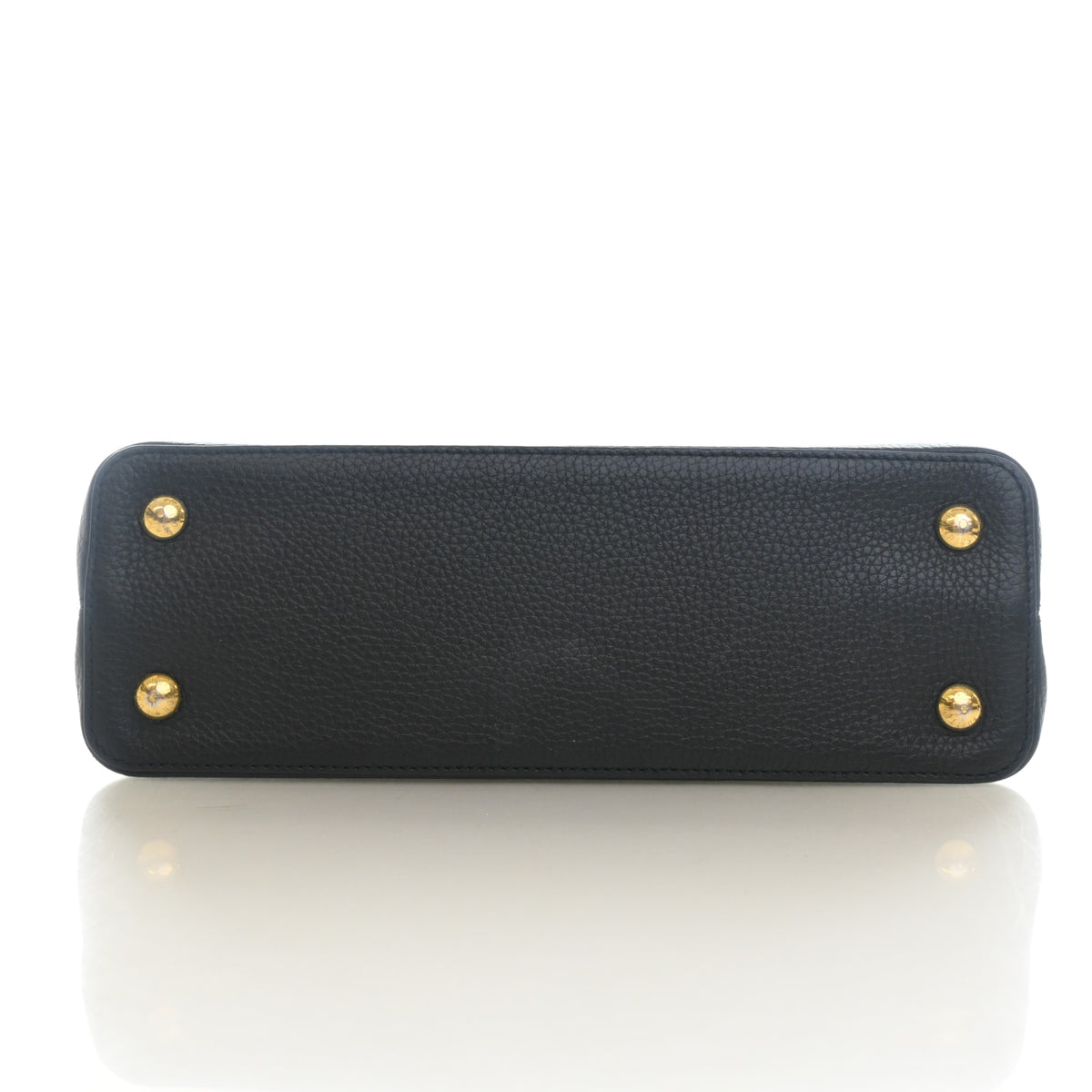 Pre-Owned Louis Vuitton PM Calfskin Capucines, base and feet view, photo 9 of 17