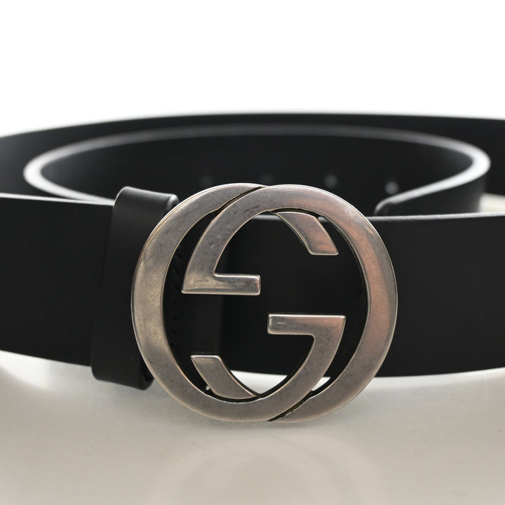 Gucci Calfskin Interlocking G Belt Sz 100/40