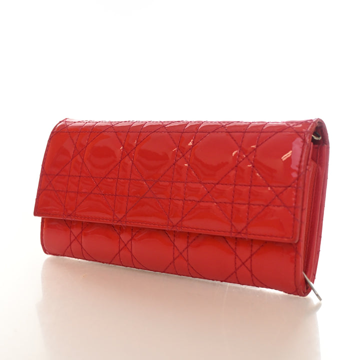 Christian Dior Patent Wallet on Chain