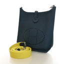 Hermes Bleu Tie Clemence Ev...