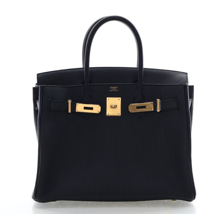 Pre-Owned Hermès Birkin 30 Noir Togo Leather, front view, photo 2 of 20