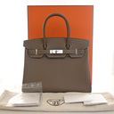 Hermes Etoupe Epsom Birkin 30