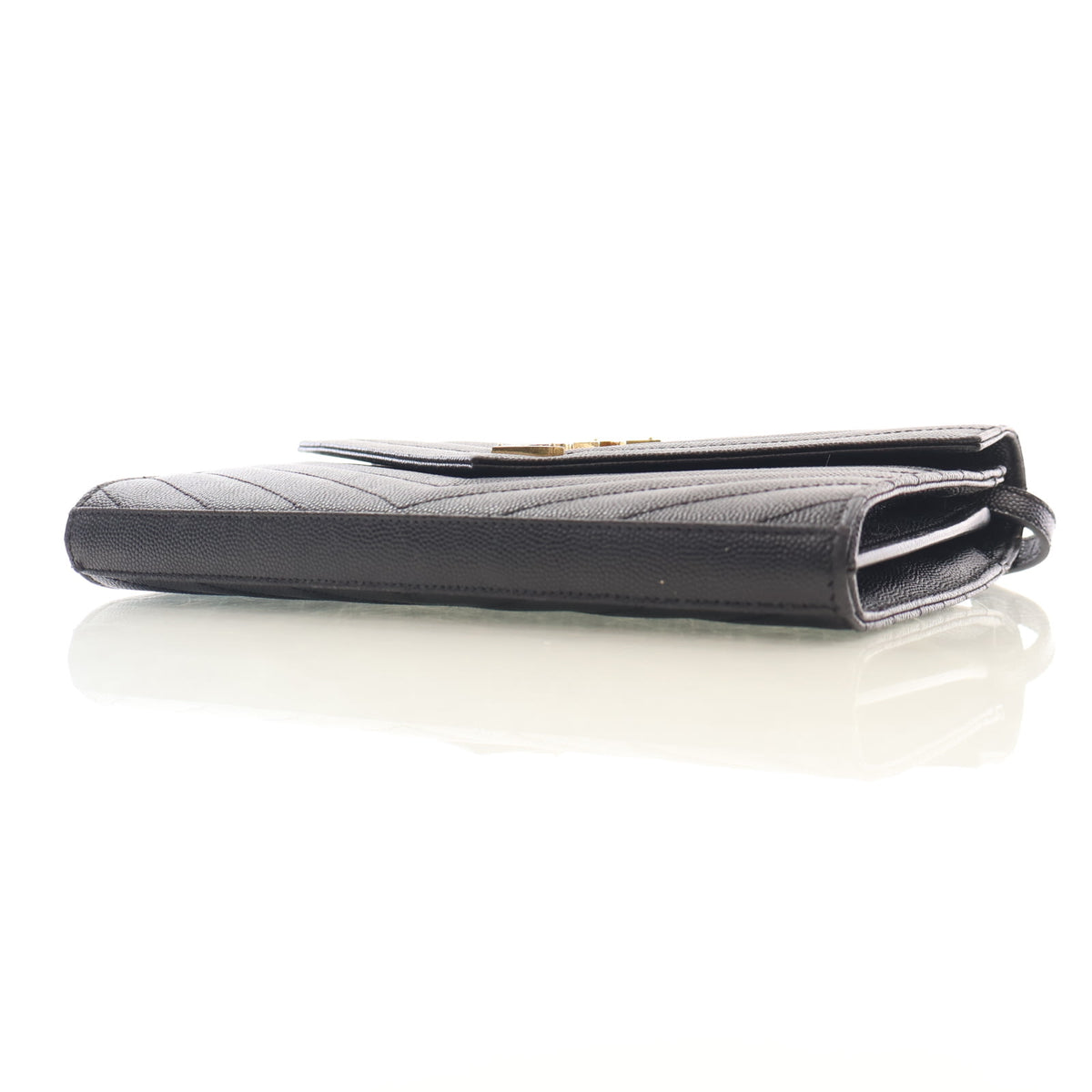 Saint Laurent Calfskin Cassandre Envelope Chain Wallet, photo 7 of 20