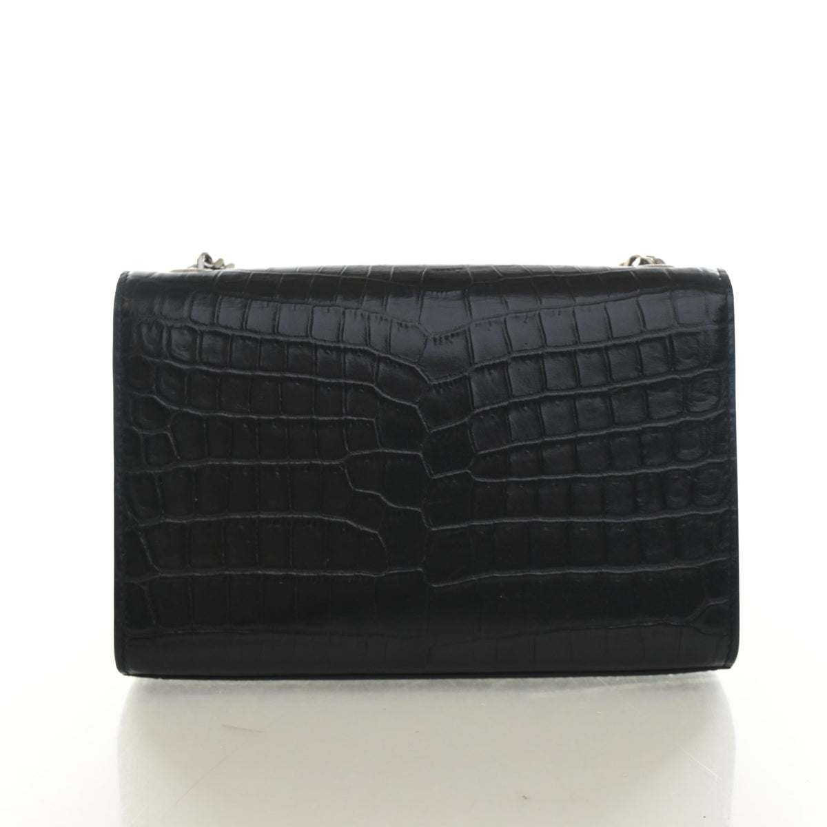 Saint Laurent Small Crocodile Embossed Leather Kate Tassle Bag, photo 11 of 14