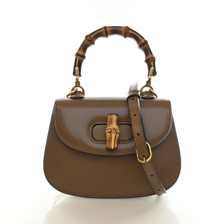 Gucci Mini Calfskin Bamboo 1947 Top Handle