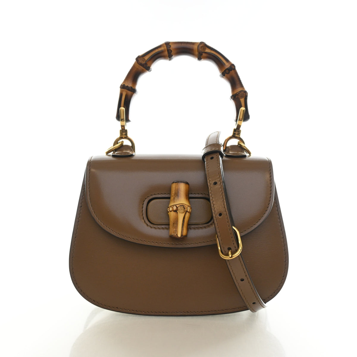 Gucci Mini Calfskin Bamboo 1947 Top Handle, photo 1 of 14