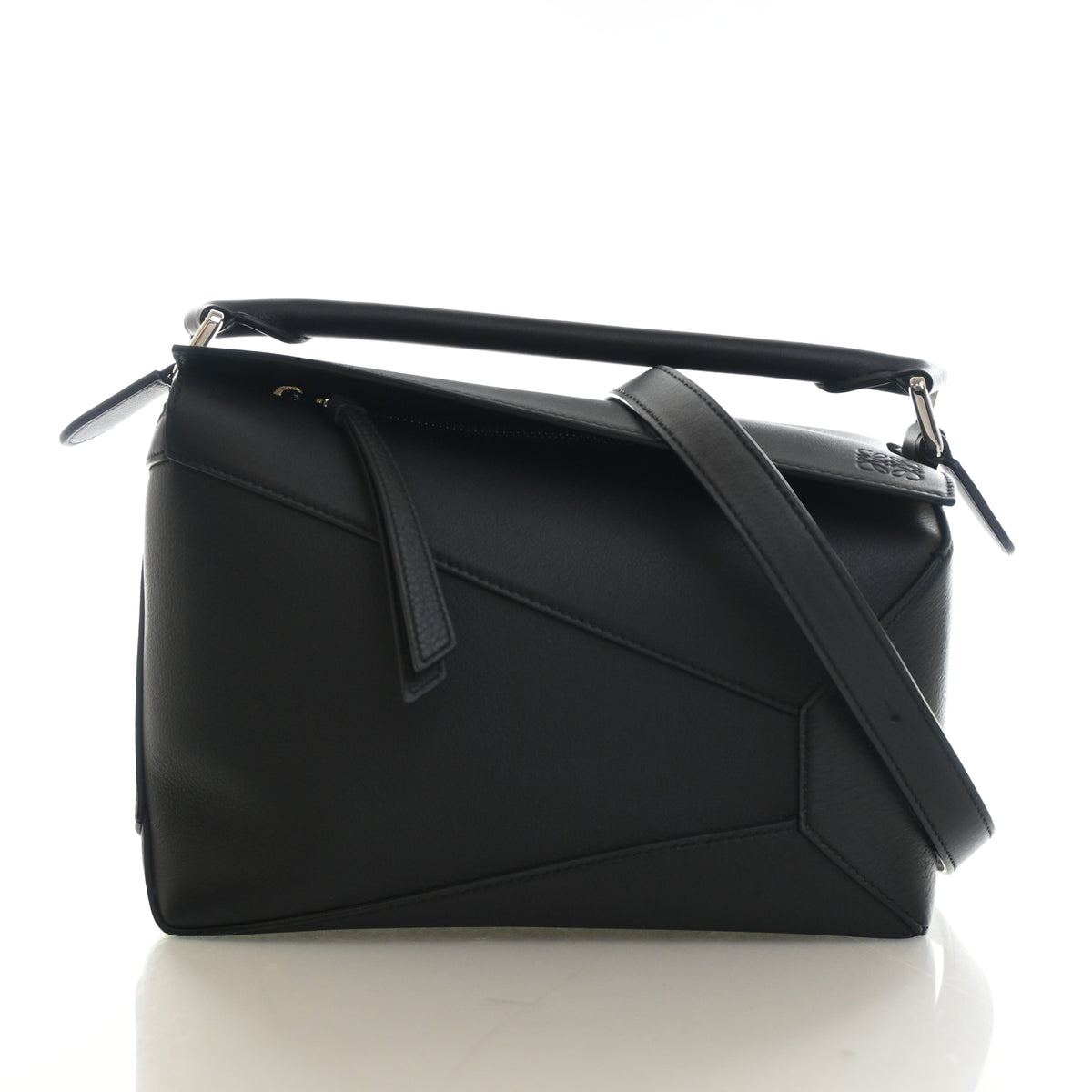 Pre-Owned Loewe Puzzle Small Edge, three-quarter view, authenticated at Luxe Du Jour