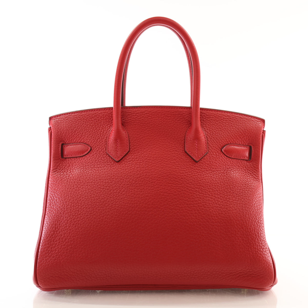 Pre-Owned Hermès Birkin 30 Rouge Casaque Clemence Leather, front view, photo 11 of 18