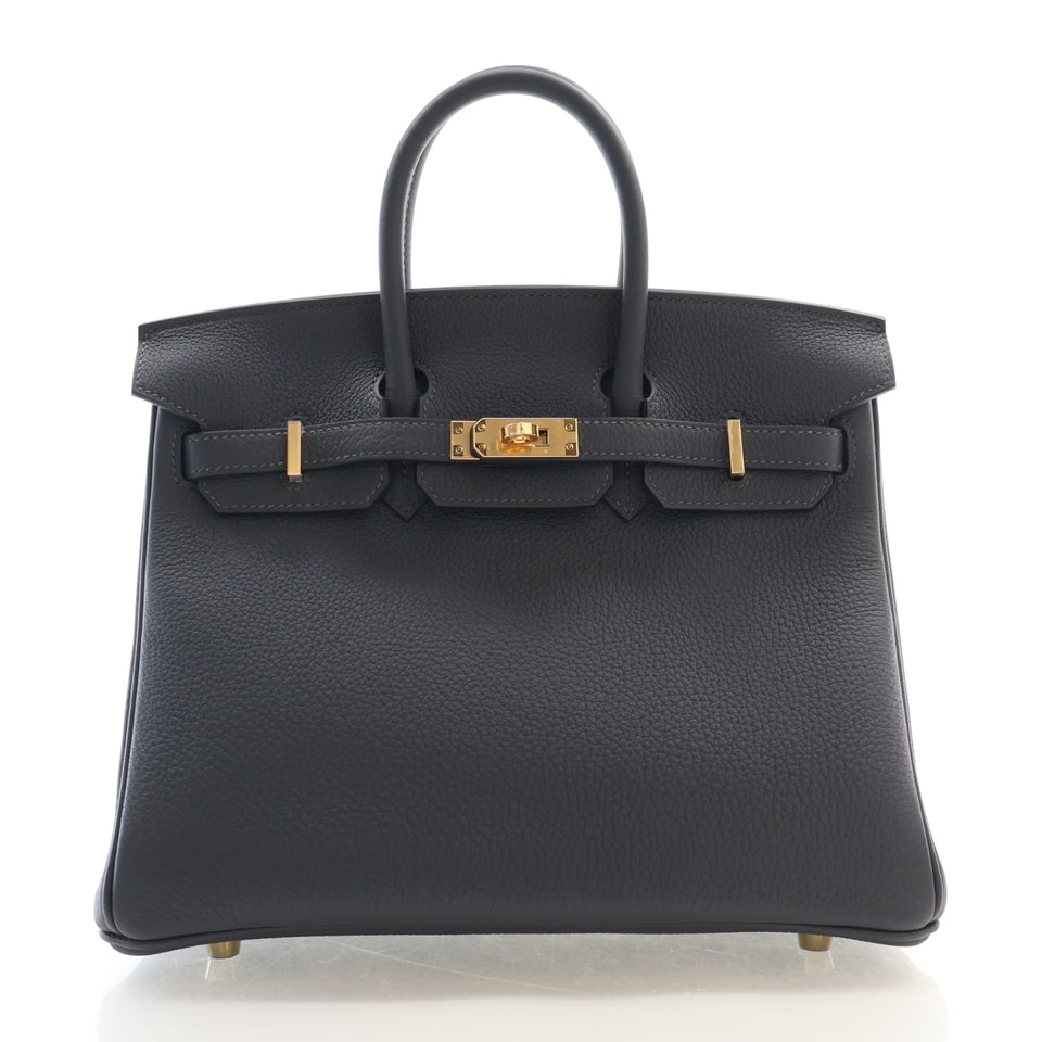 Hermes Gris Misty Togo Birkin 25