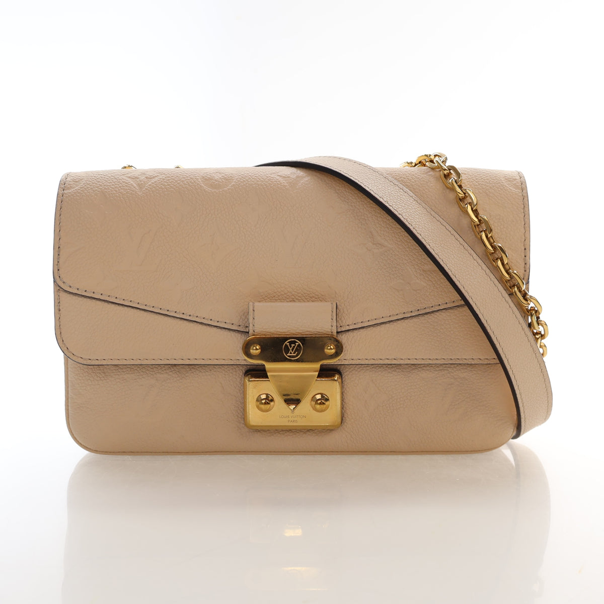 Pre-Owned Louis Vuitton Monogram Empreinte Marceau, front view, authenticated at Luxe Du Jour