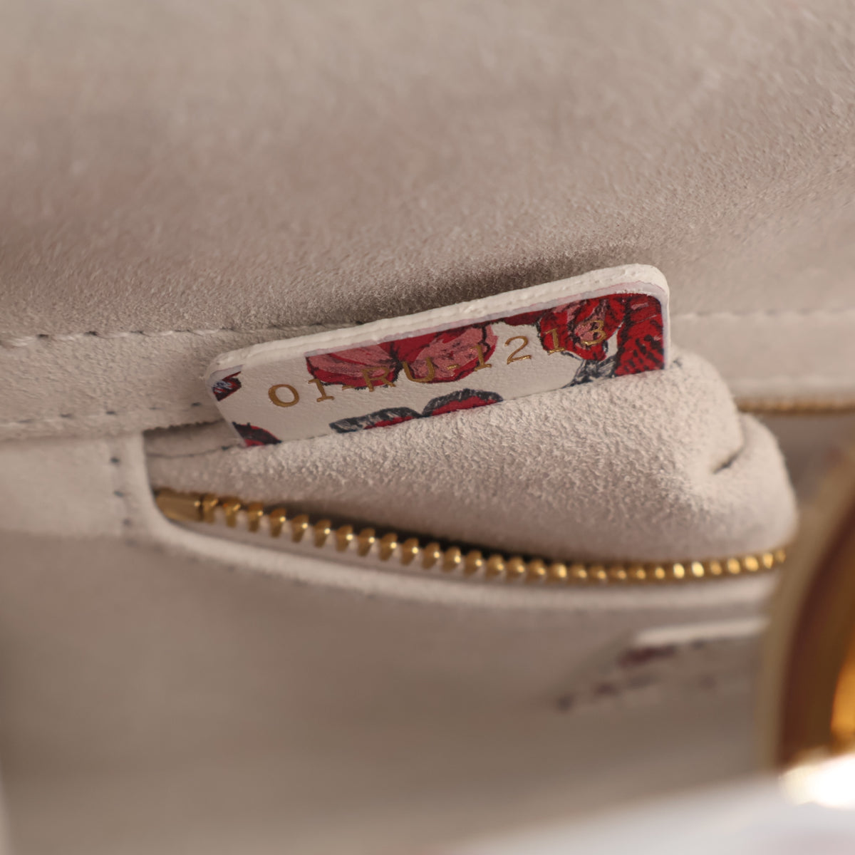 Pre-Owned Christian Dior Lady Dior Small Calfskin My Abcdior, open interior