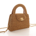 Chanel Nano Raffia Kelly Sh...