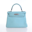 Hermes Bleu Atoll Kelly 28