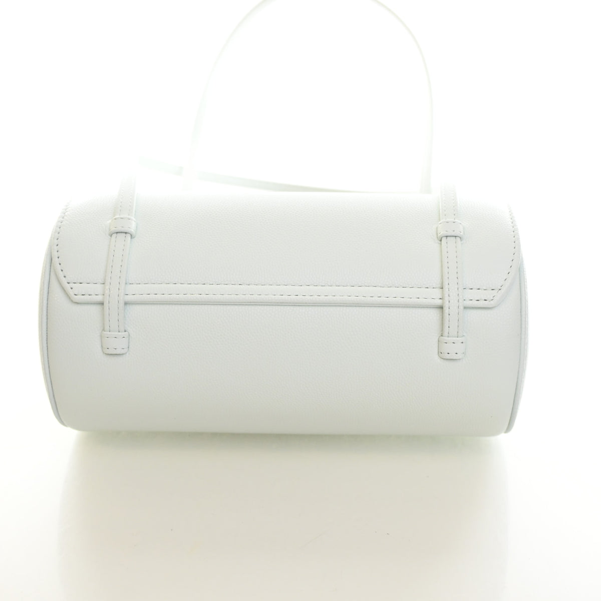 Pre-Owned Chanel Mini Caviar Leather Preppy Coco Bowling Bag, base and feet view, photo 11 of 14