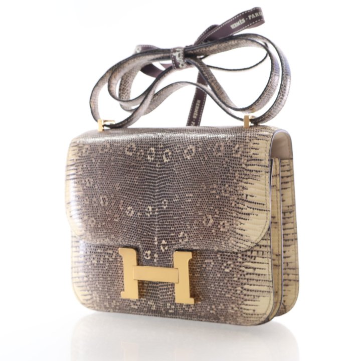 Pre-Owned Hermès Constance 18 Ombre Lizard Leather, front view