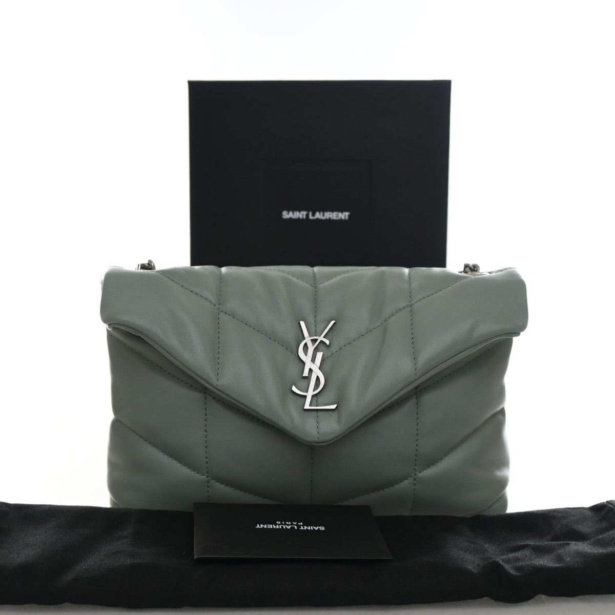 Saint Laurent Toy Lambskin Loulou Puffer, photo 14 of 14