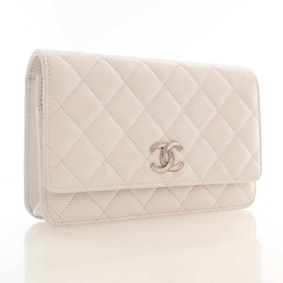 Chanel Caviar CC Wallet On Chain (WOC)
