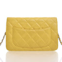 Chanel Yellow Lambskin Wall...