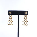 Chanel Crystal CC Drop Earr...