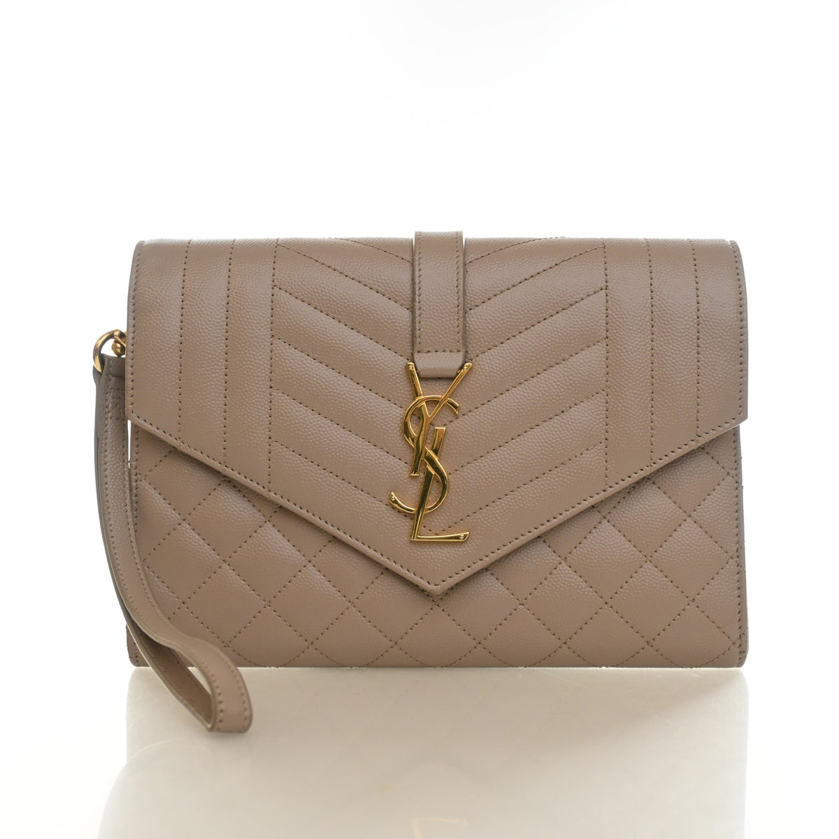 Saint Laurent Calfskin Envelope Clutch, photo 1 of 15