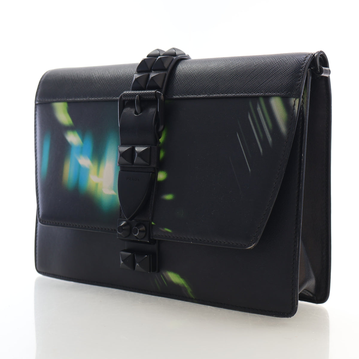 Pre-Owned Prada Shoulder Bag Saffiano City Lights Elektra, side profile