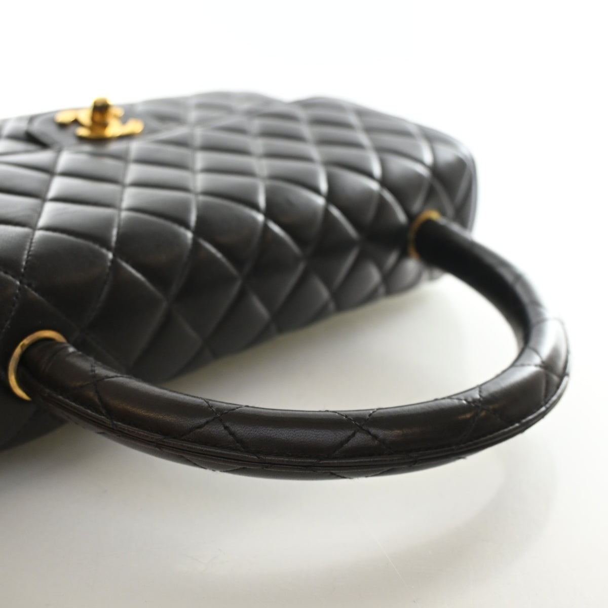 Chanel Vintage Medium Lambskin Rectangular Kelly Top Handle, photo 10 of 22