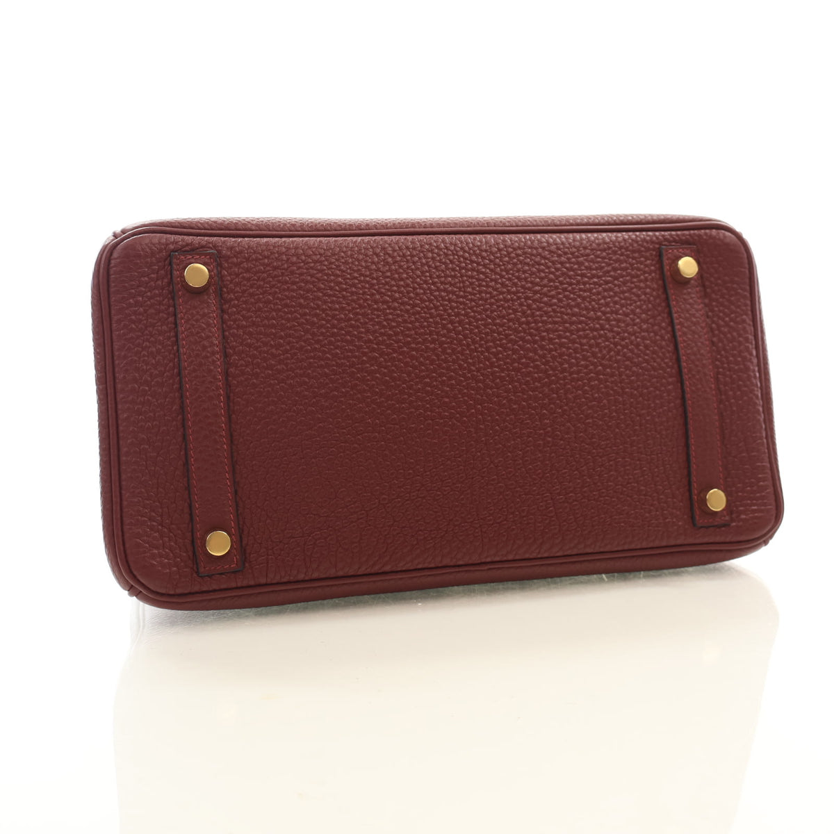 Hermes Vintage Bordeaux Clemence Birkin 30, photo 5 of 15