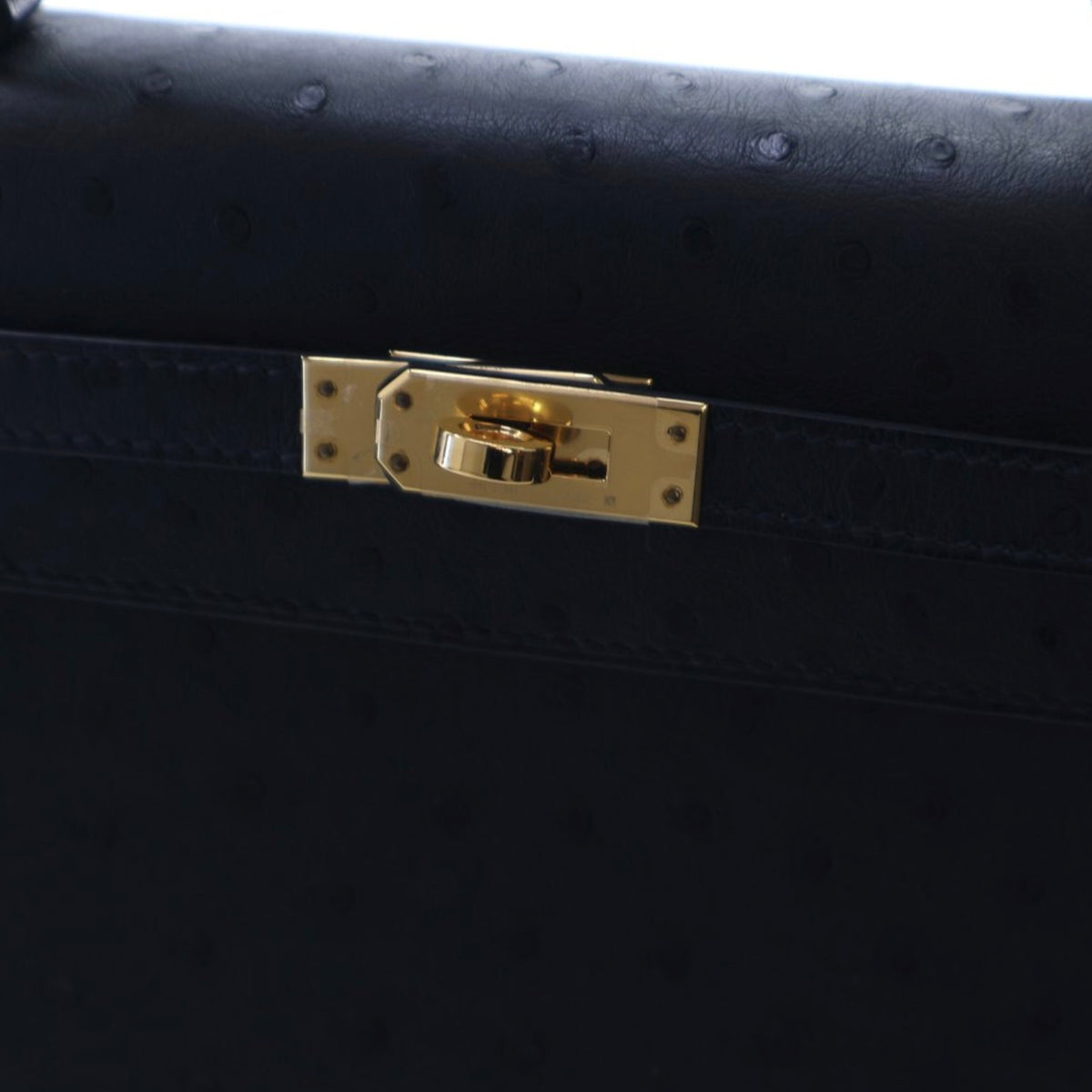 Hermes Noir Ostrich Sellier Kelly 25, photo 4 of 18