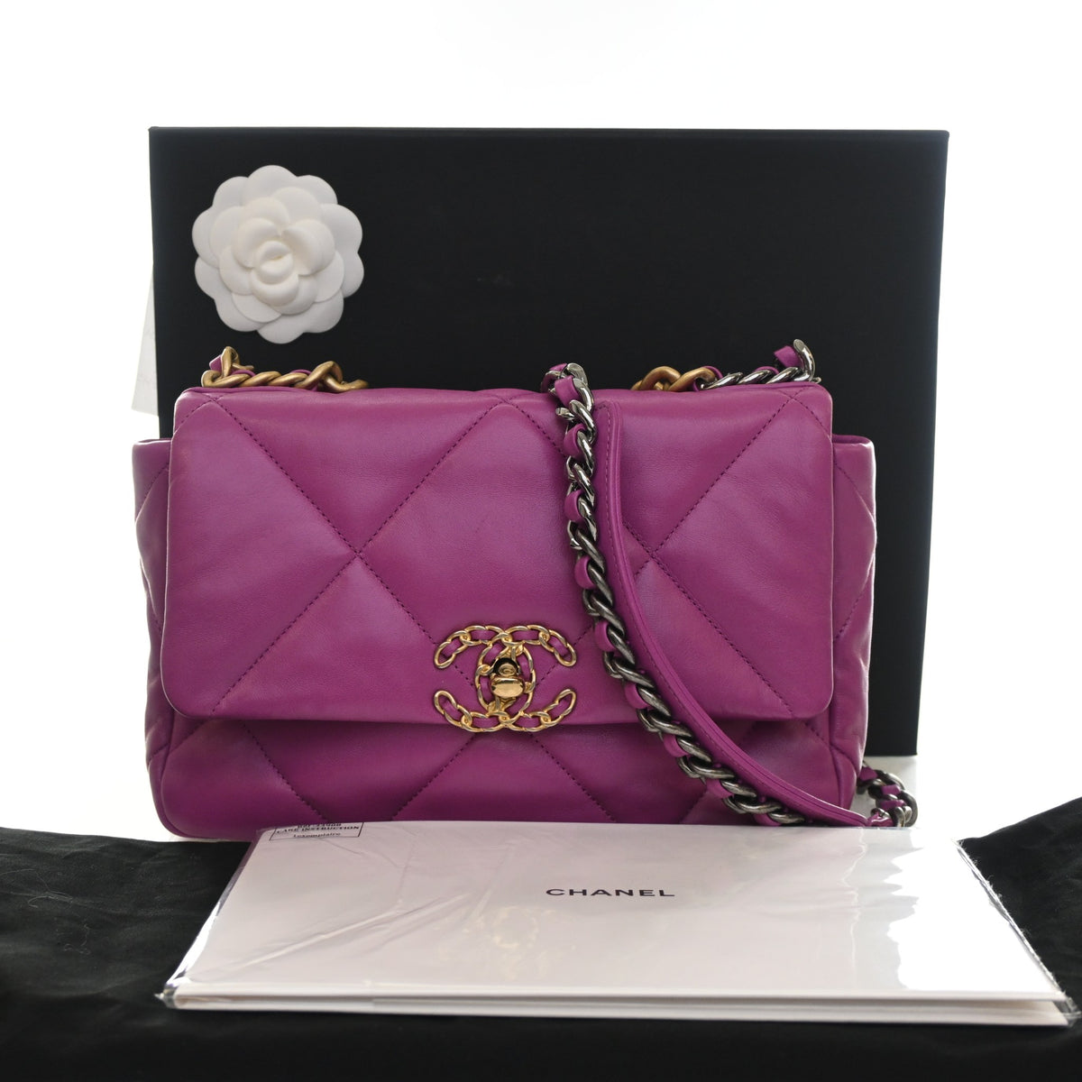 Chanel Medium Lambskin 19 Flap Bag, photo 14 of 14