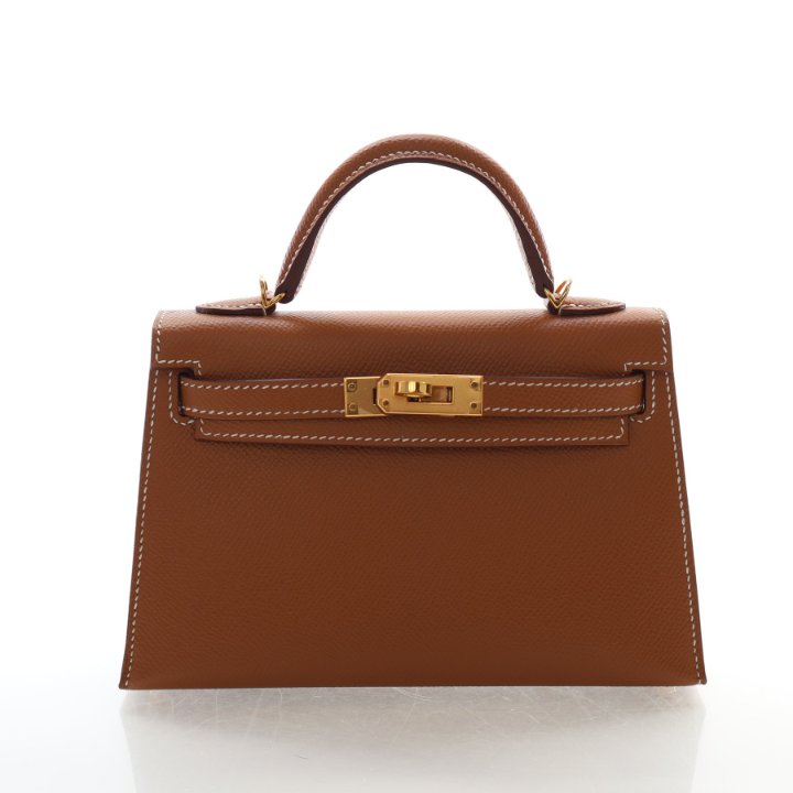 Hermes Gold Epsom Mini Kelly 20