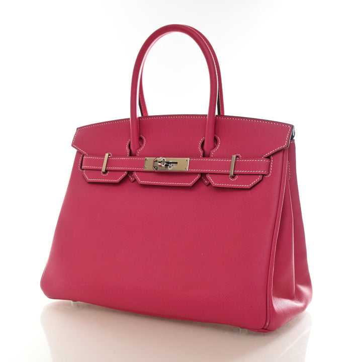 Hermes Rose Tyrien Epsom Candy Birkin 30