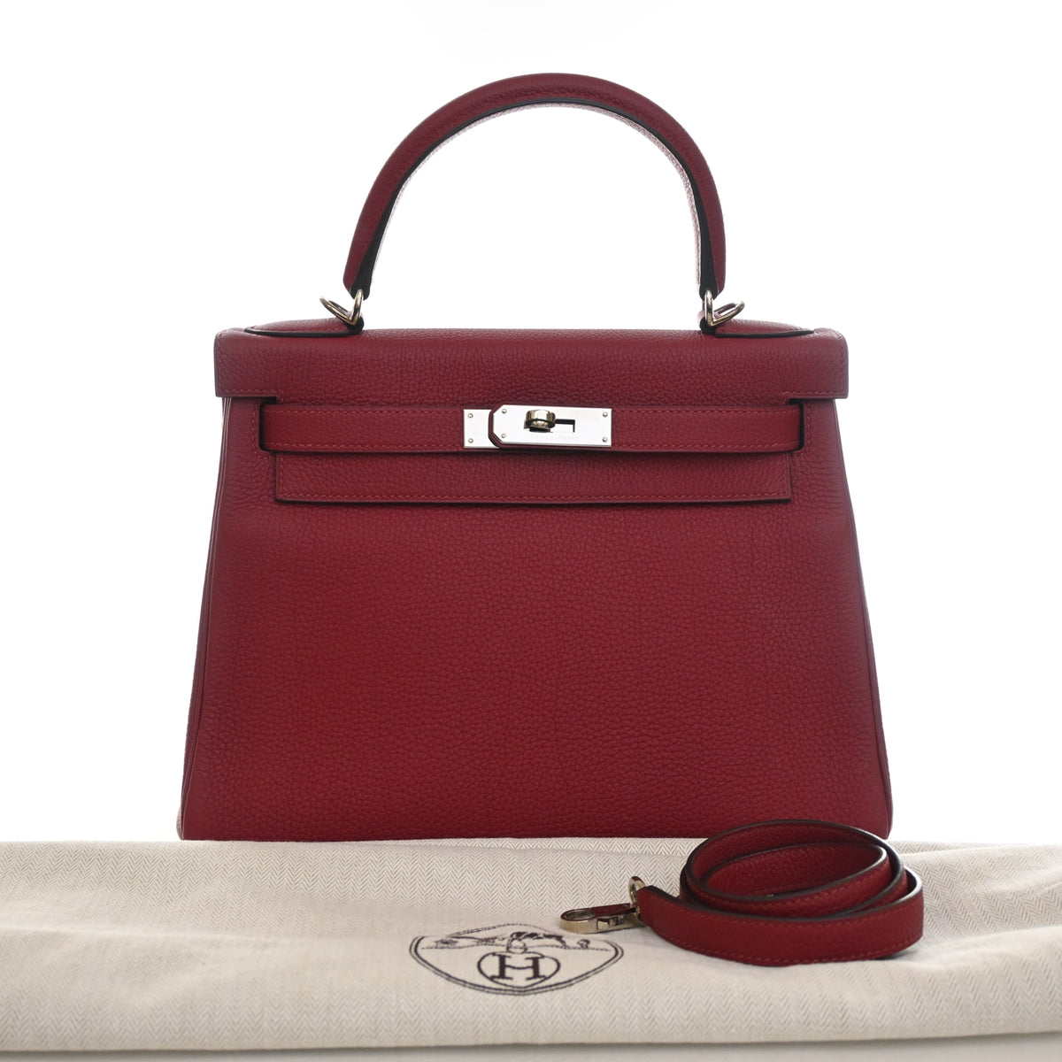 Hermès Rouge Grenat Togo Kelly 28, photo 16 of 16