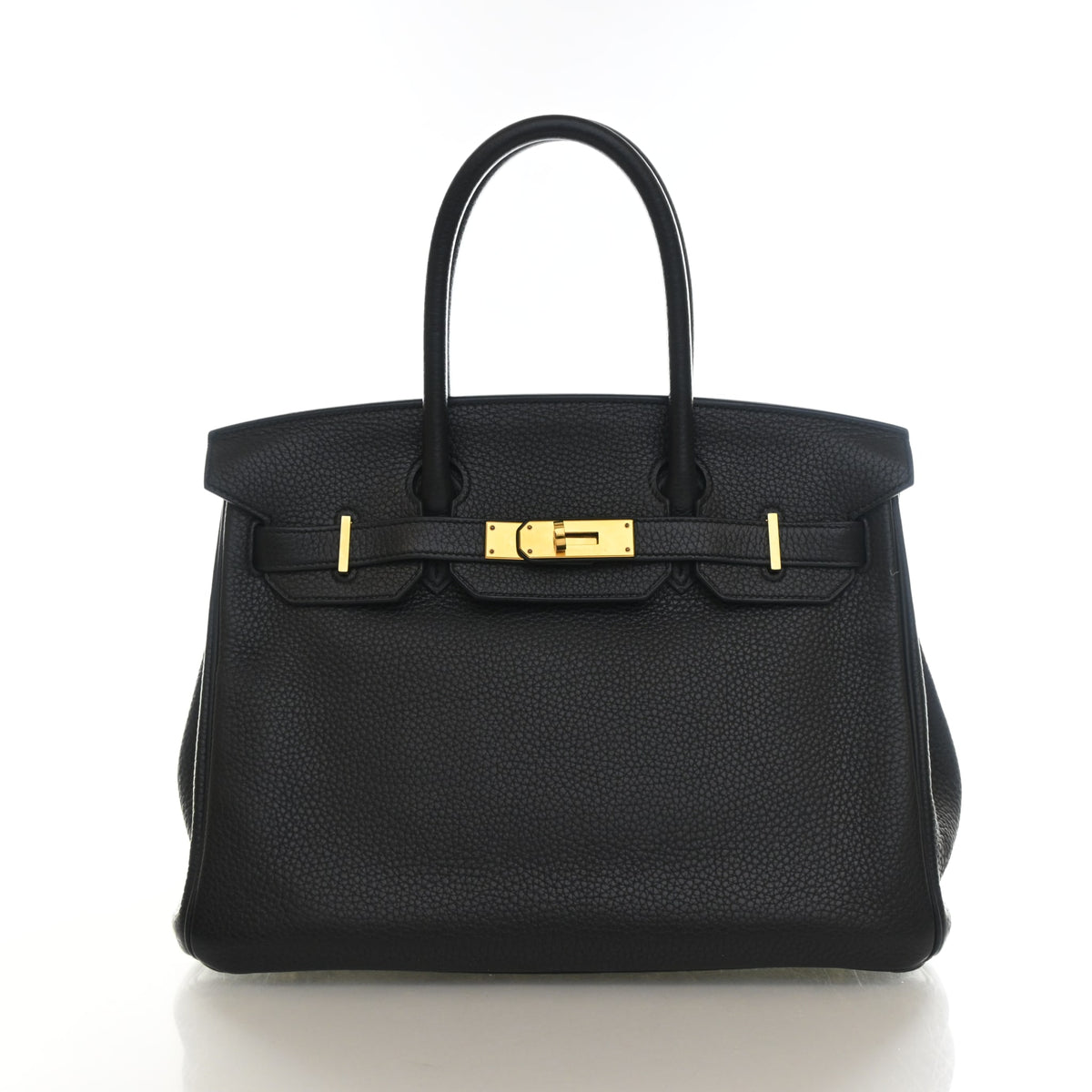 Pre-Owned Hermès Birkin 30 Noir Togo Leather, front view, photo 20 of 20