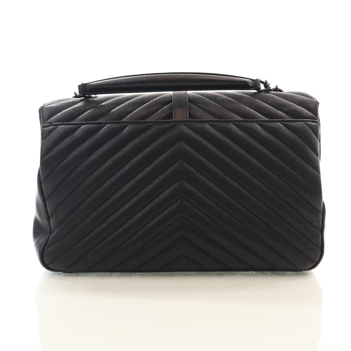 Pre-Owned Saint Laurent Large Sheepskin College, back view