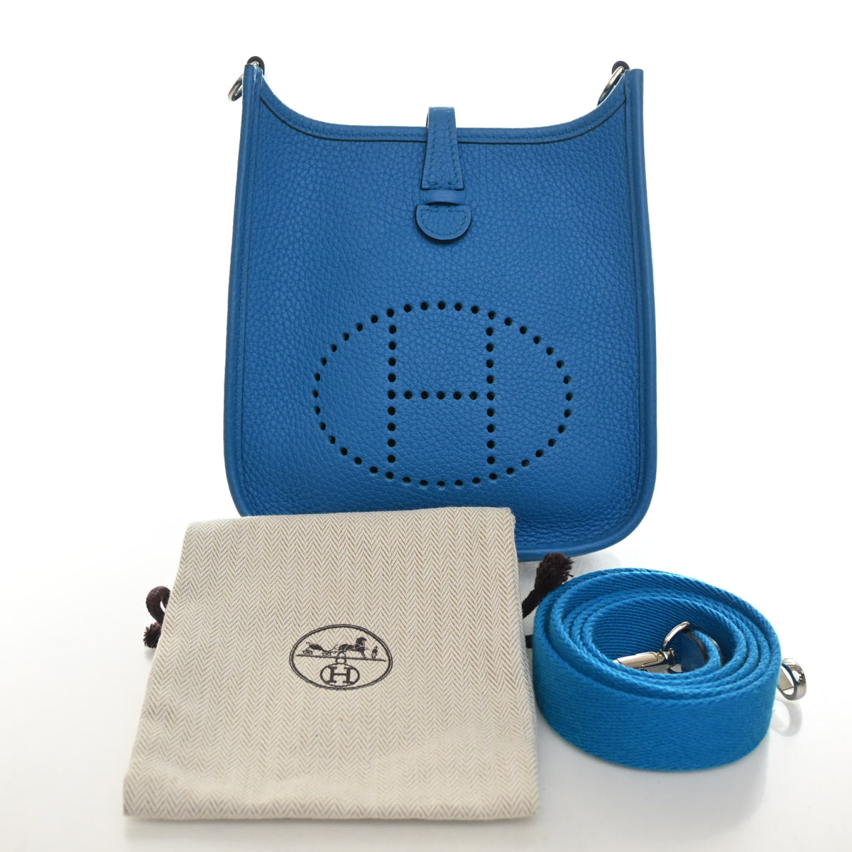 Hermes Bleu Frida Clemence Evelyne TPM 16, photo 14 of 14
