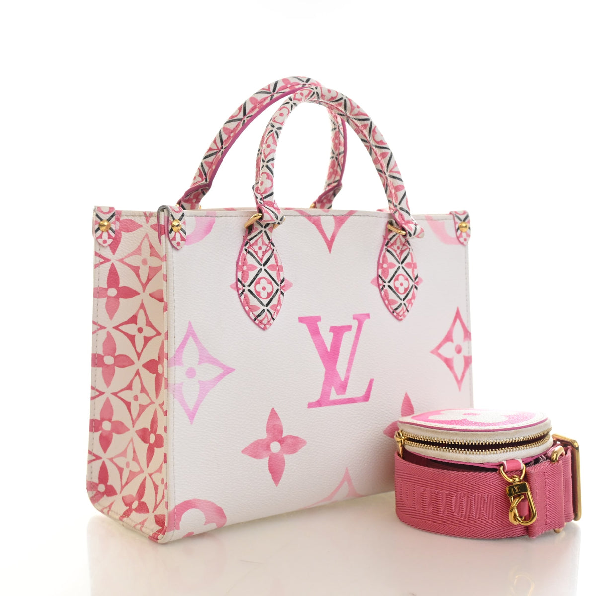 Pre-Owned Louis Vuitton Onthego PM Monogram Giant By The Pool 2.0, front view