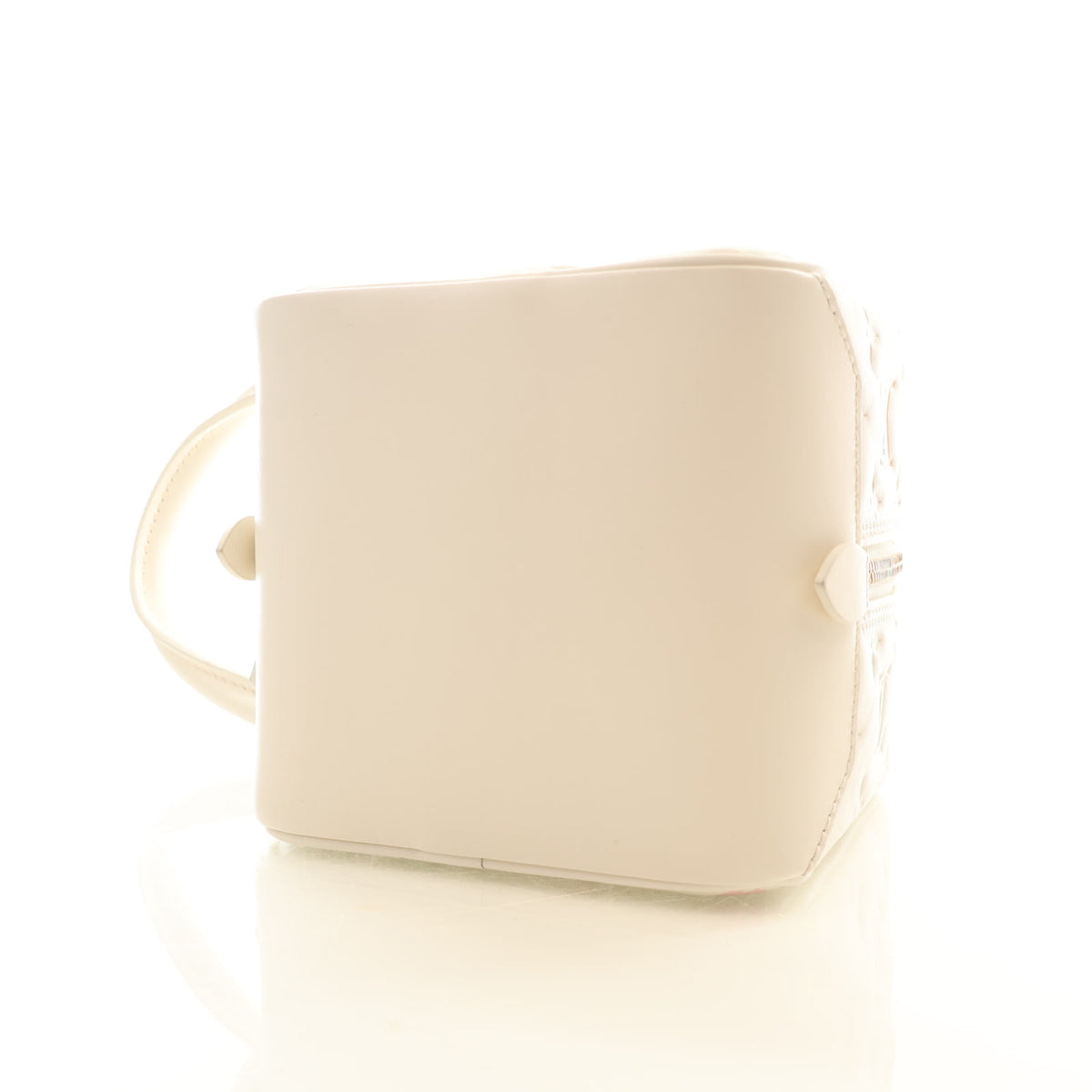 Pre-Owned Louis Vuitton Multicolor Monogram Embossed Lambskin New Square Bag, base and feet view