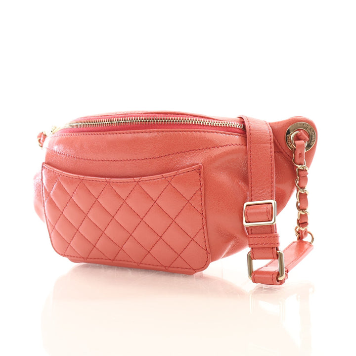 Chanel Lambskin Quilted Waist Bag