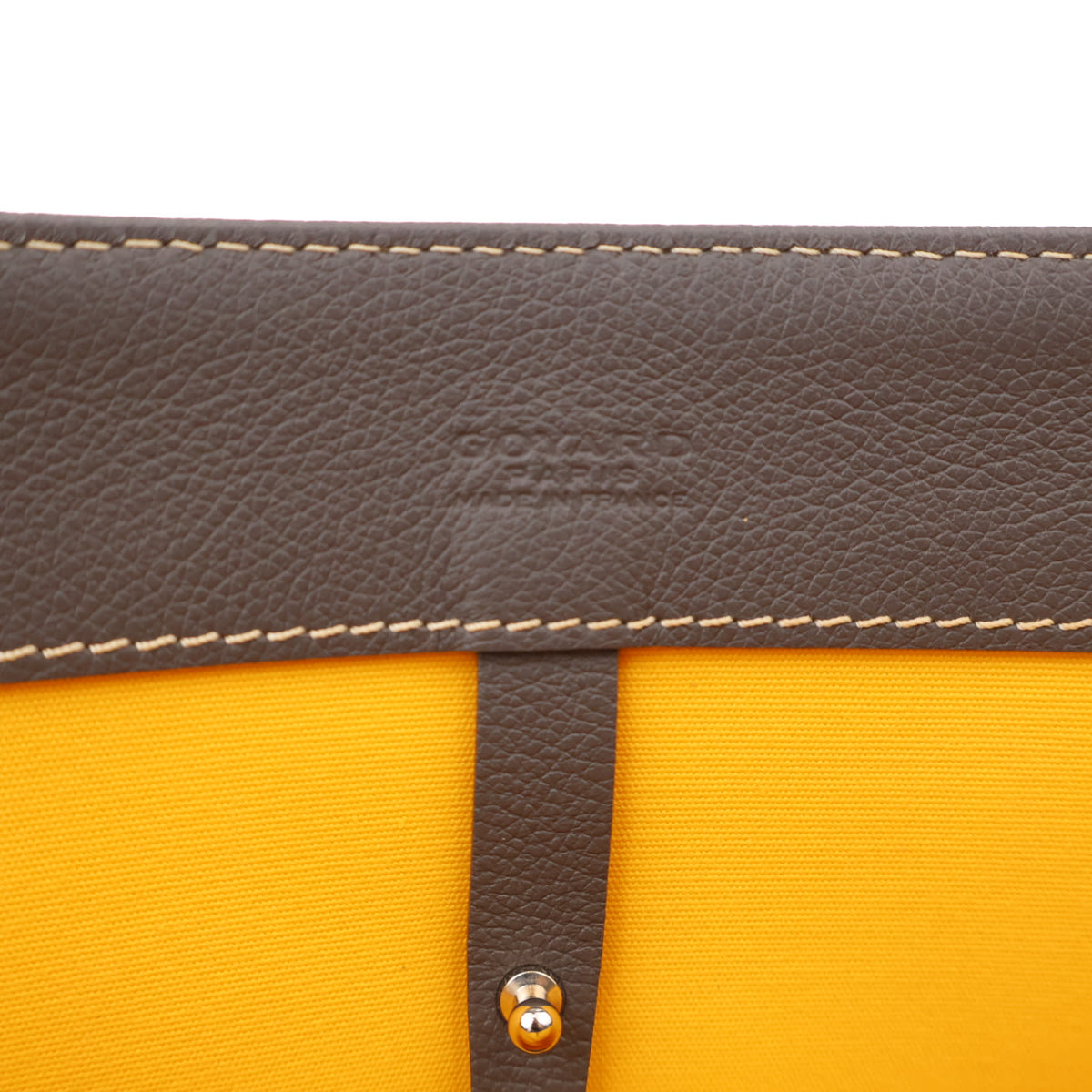 Pre-Owned Goyard Goyardine Voltaire, gold embossed logo detail