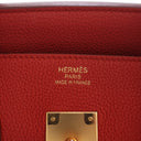 Hermes Rouge Casaque Togo B...