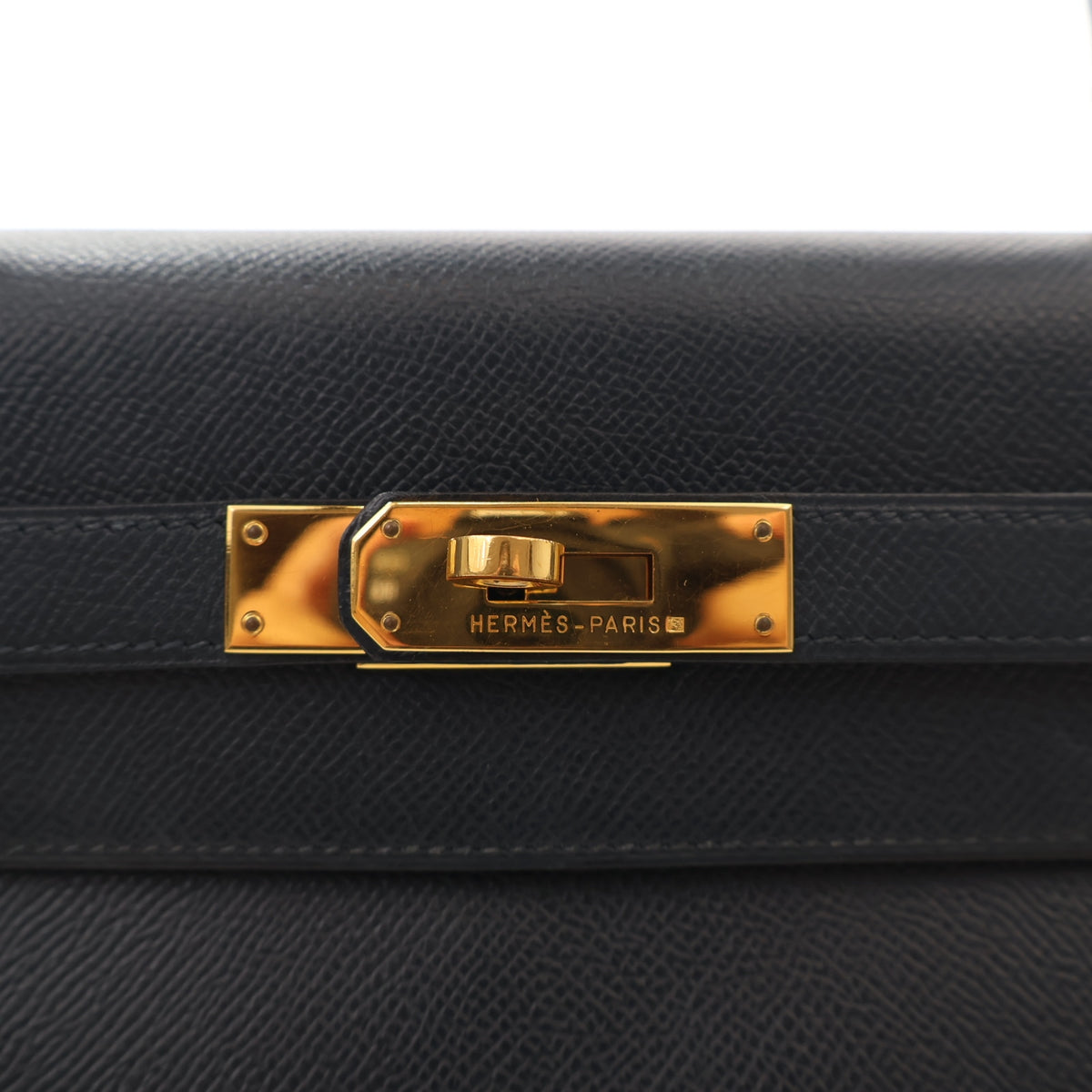 Hermes Vintage Bleu Marine Courchevel Kelly 32, photo 4 of 23