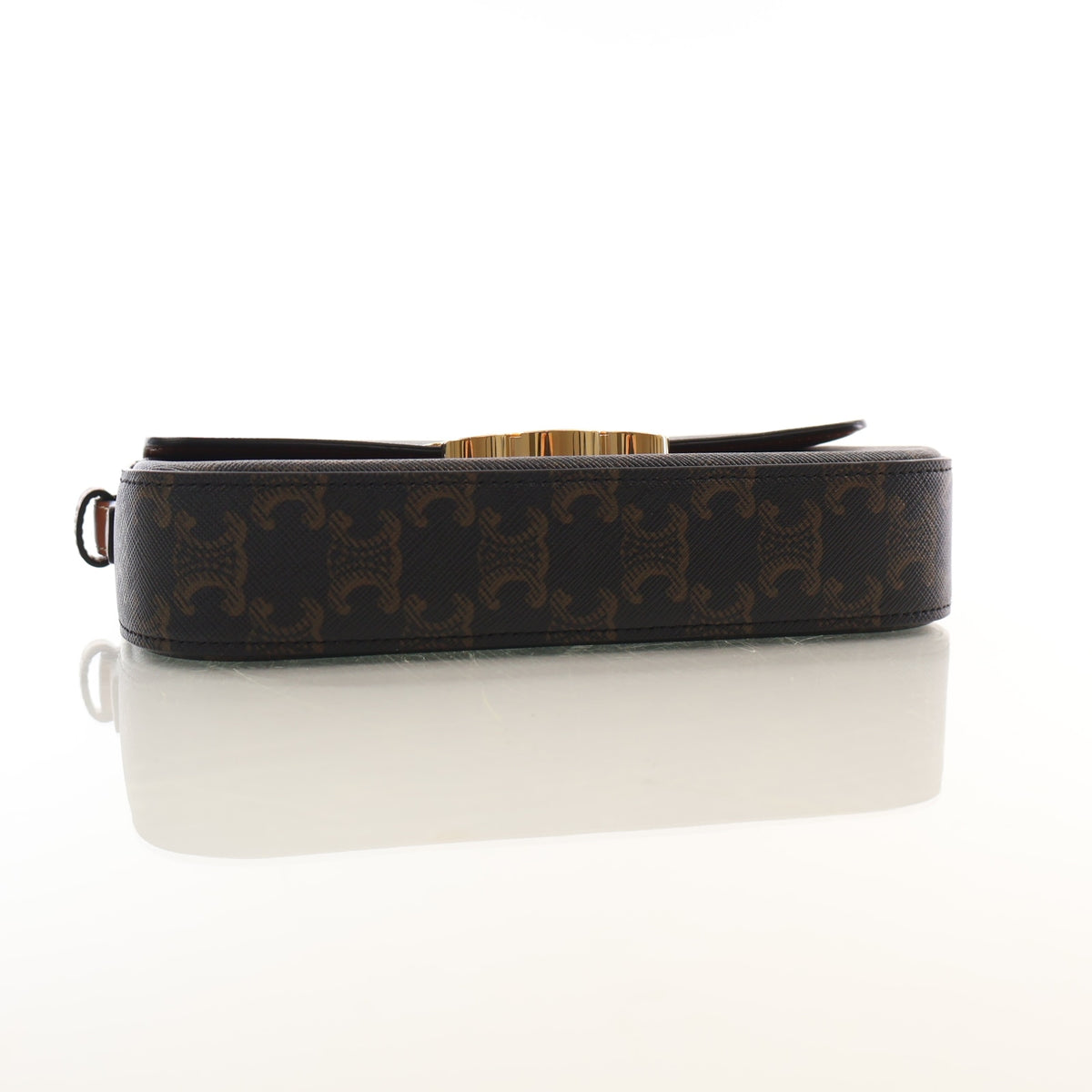Pre-Owned Celine Shoulder Bag Triomphe Canvas Claude, side profile