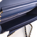 Chanel Denim Wallet on Chain