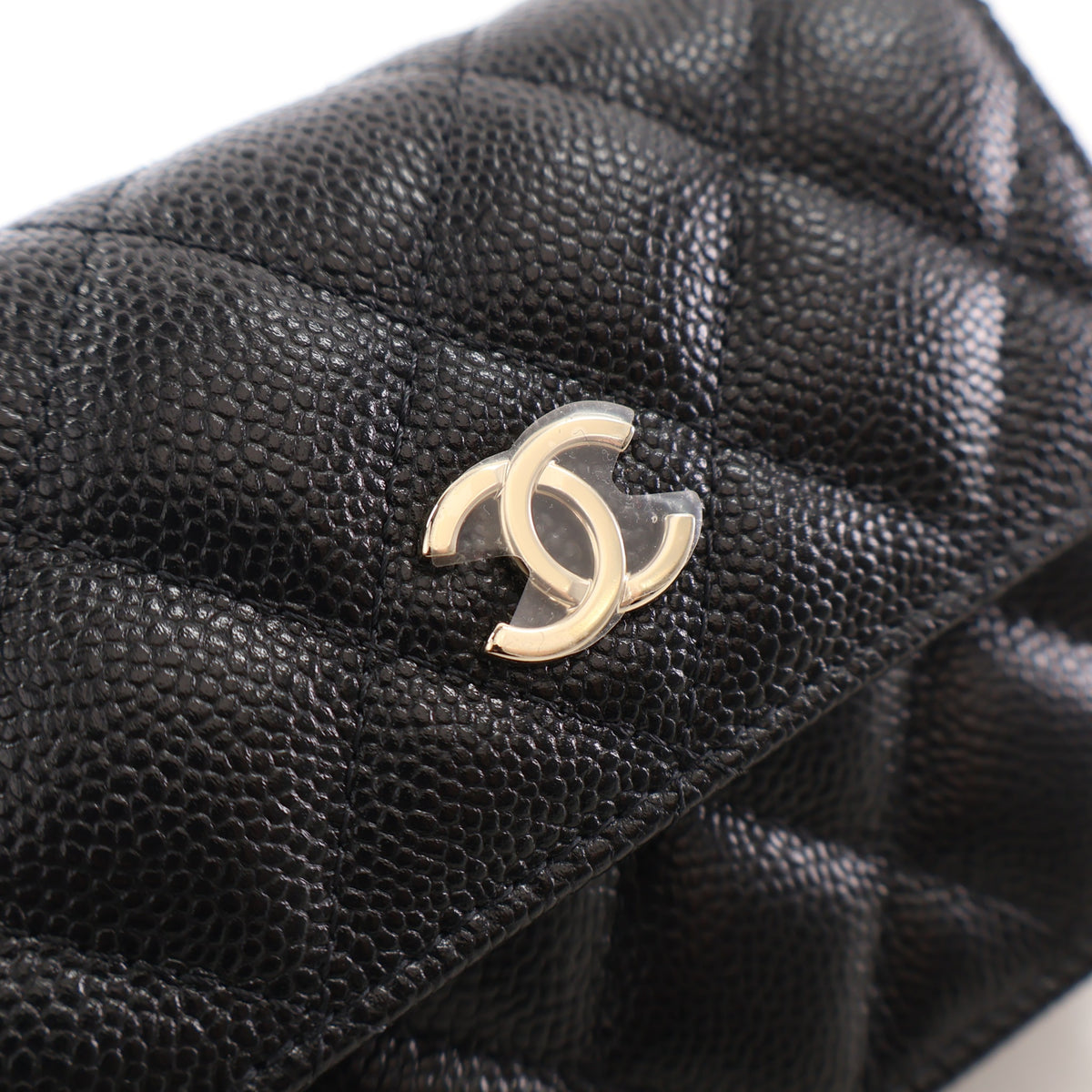 Chanel Mini Caviar Ribbon Chain Cardholder Crossbody, photo 4 of 16