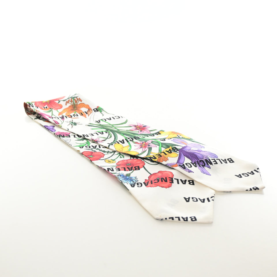 Gucci X Balenciaga Silk Flower Scarf