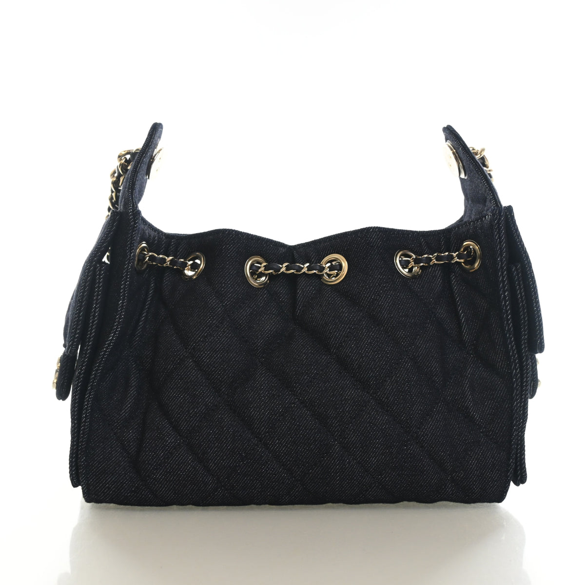 Pre-Owned Chanel Hobo Mini Denim 25, front view, photo 11 of 14